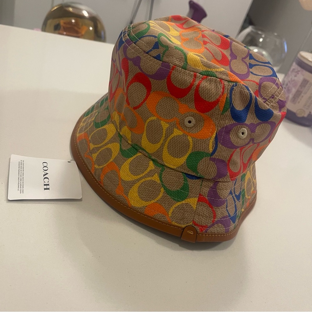 Coach’ Multi Colour Signature Bucket Hat - Picture 7 of 10